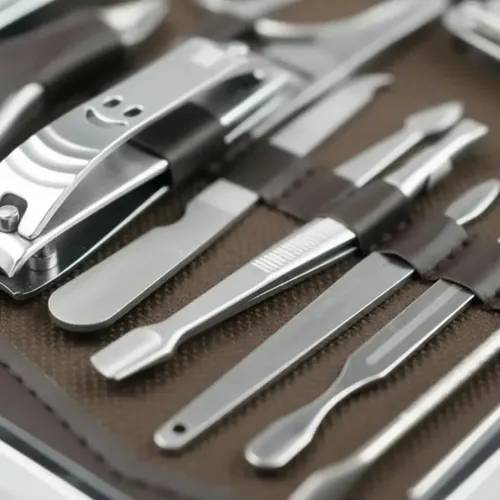 Set Manicura Alicate Pinza Tijera Corta Uñas + Estuche
