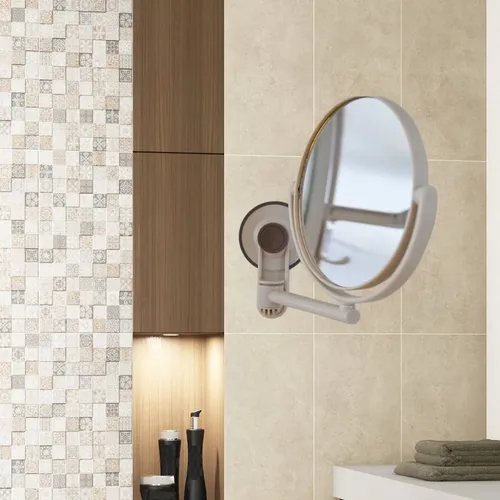 Espejo De Baño Cosmético Con Ventosa, Aumento 1x/3x Ajustabl