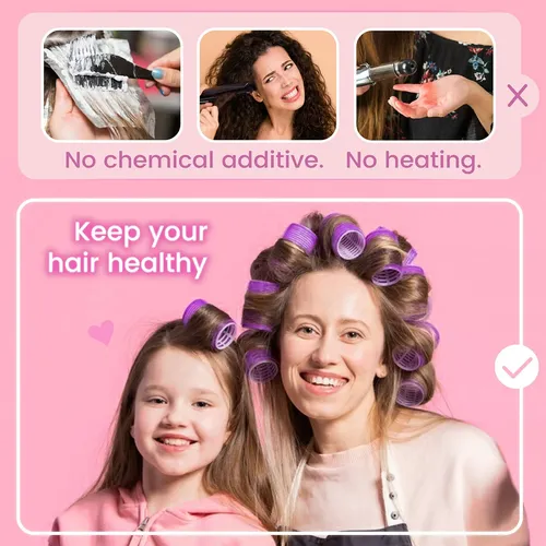 Juego De Rulos De Pelo Artirnanog, 29 Unidades, Herramientas Negro