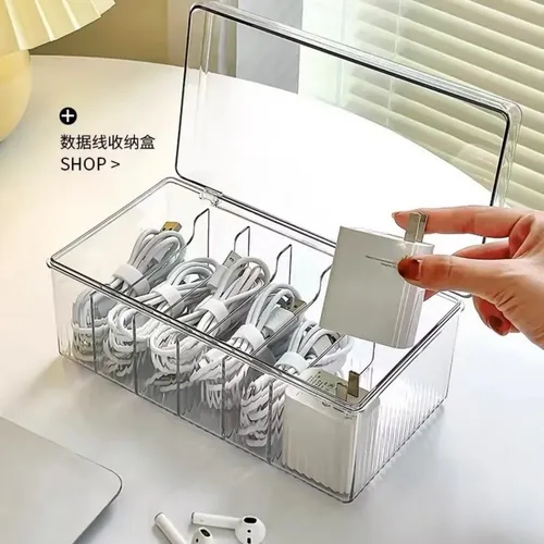 Organizador De Pestañas Acrílico Con Tapa Blanco 21 Cm