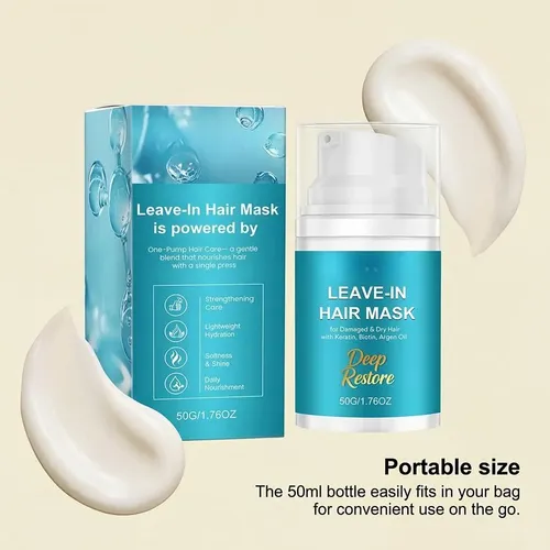 Leave In Hair Mask Treatment For Damaged Dry Frizzy Hair,
