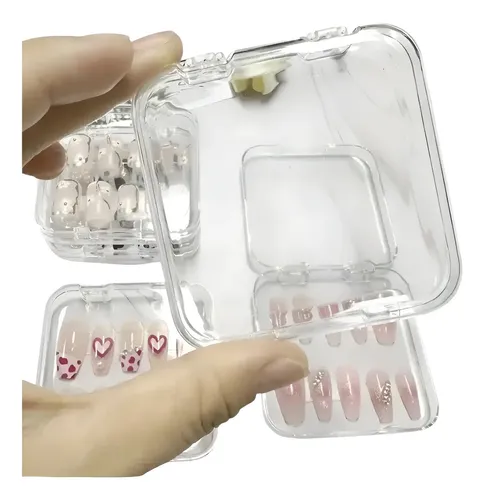 Estuche Acrílico P/ Almacenar Press On Nails Uñas Postizas