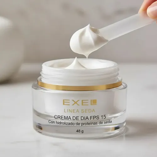 Crema de Día FPS 15 Exel Seda de 50mL Todo tipo de piel