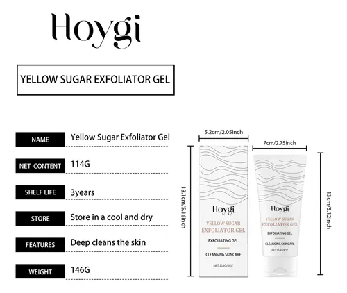 Gel Exfoliante Suave Hoygi Para Rostro Y Cuerpo