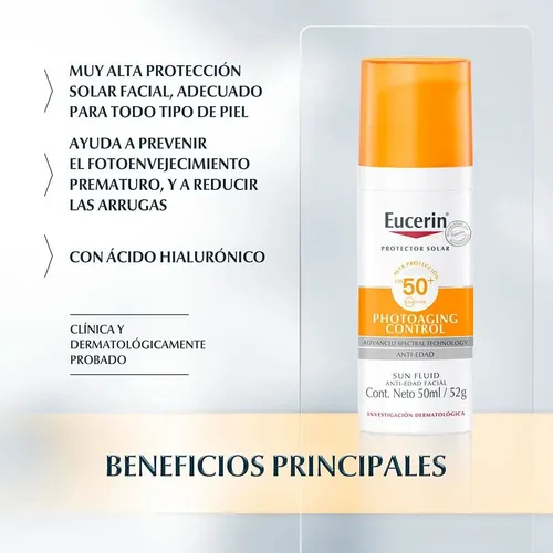 Eucerin Photoacting Control Fps 50 Sun Anti Edad Fluído 50ml