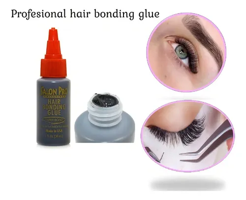 Pegamento Latex Salon Pro Cortina Extensiones Naturales Pestanas Látex color Negro