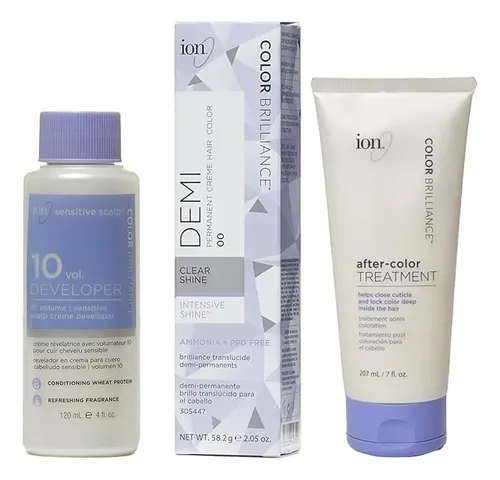 Tinte Demi Permanente Ion Intensive Shine Con Desarrollador