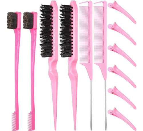 Set De Cuidado Del Cabello Remerry 2 Edge Brushes 2 Teasing