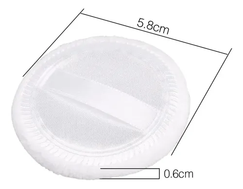 5 Unids Soplo De Polvo Esponja Puff De Maquillaje De Blanco