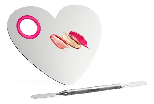 Paleta De Maquillaje Corazón Luxspire Acero Inoxidable
