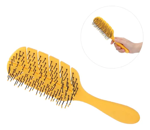 Peine Con Brocha Para Cabello Con Ventilación Curva, Paleta