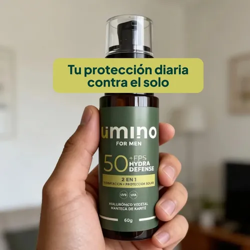 Protector Solar Fps 50 + Hidratación 2 En 1 Facial Umino