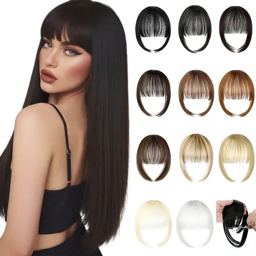 Fleco Postizo Con Clip Extensión Cabello Natural A