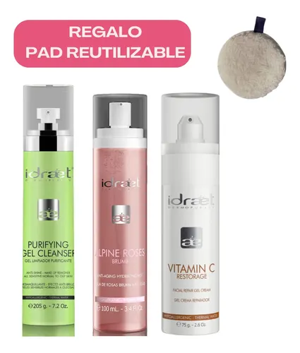 Skincare Rutina Piel Mixta Con Vitamina C Hidratacion Idraet