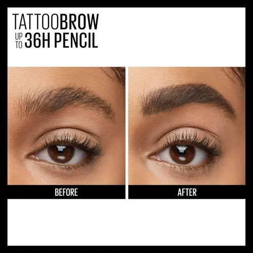Lápiz De Cejas Waterproof Maybelline Tattoostudio Marrón