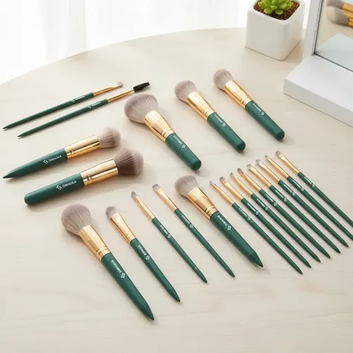 Set 20 Brochas Maquillaje Artístico Sintéticas Rostro Dehuka