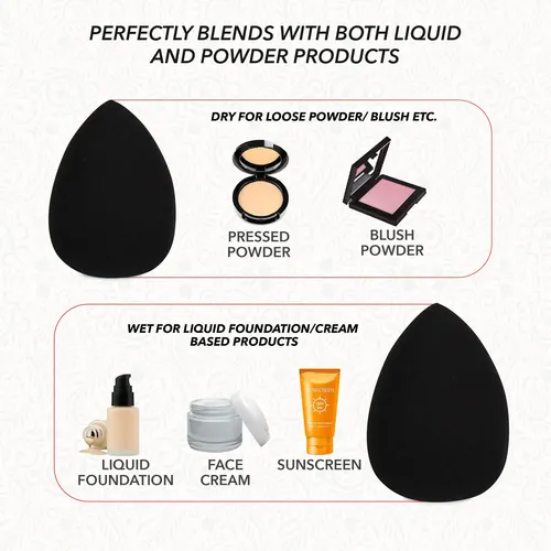 Esponja De Maquillaje Forpro Expert Beauty Blender Black