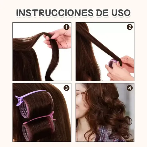Set De Rulos Para Cabello, Moldeado Sin Daño Ni Calor