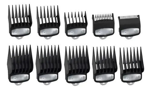 Set De Levantadores De Pelo De Metal, 10 Piezas, Color Negro