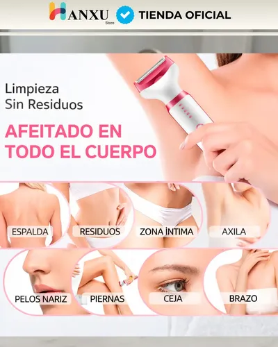 Depiladora Mujer Eléctrica 5 En 1 Facial Cejas Usb Portatil