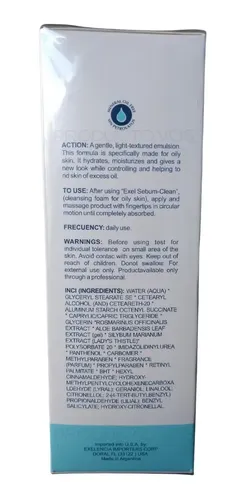 Crema Piel Grasa Acne Granos Grasitud Olesosa Sebum Exel
