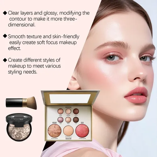 #06 Juego Combinado De Paleta De Maquillaje,1set Q