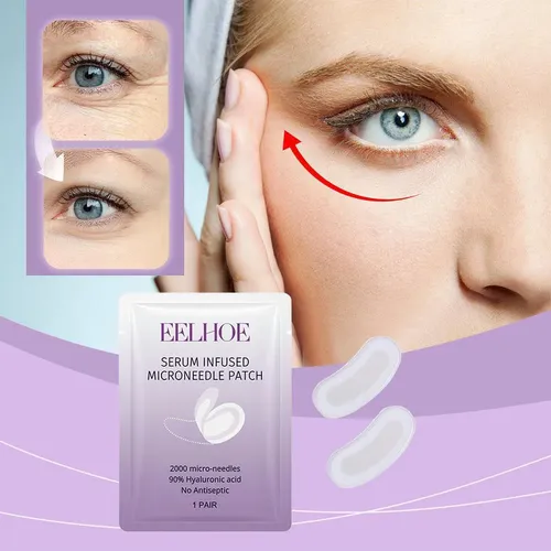Parche De Ojos Con Microagujas De Colágeno, Máscara De Ojos