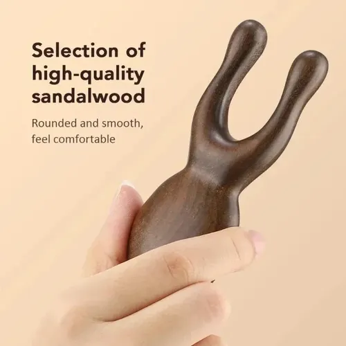 1/2 Herramientas Faciales Gua Sha De Madera, Masajeador De C