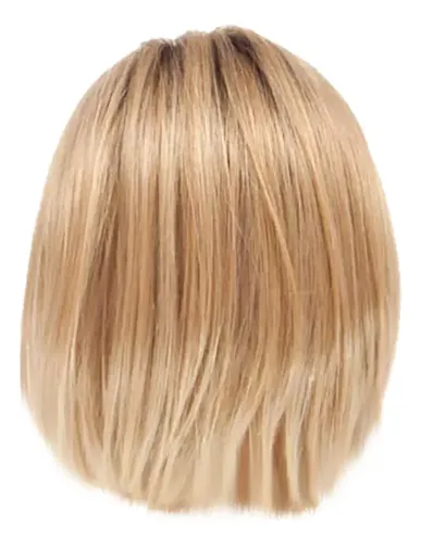 Peluca De Fiesta Girl, Color Dorado Natural, Pelo Corto