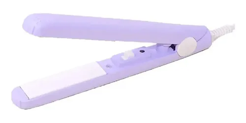 Planchita Mini Para Flequillo Pelo Para Cartera Viaje Estuch Color Violeta