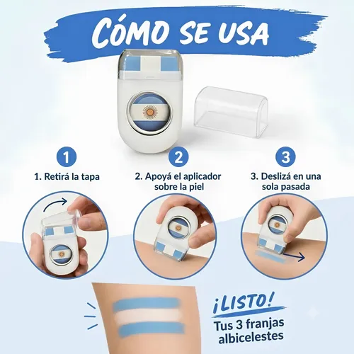Kit 10 Maquillajes Argentina Facial Mundial Stick Pintura