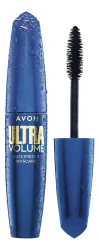 Mascara Ultra Volumen 10g A De Prueba Agua Avon Color Negro