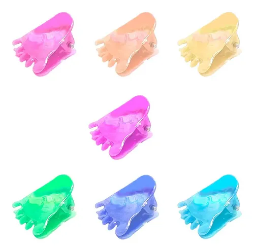 Mini Hebillas de Pelo Iko Shop con Piecitos de Colores – Pack de 100