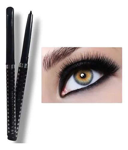 Delineador Retráctil Para Ojos Color Negro Pink 21