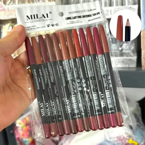 Pack Lapices Lipliner Delineador De Labios Waterproof Milai 1 Pack X12_milai