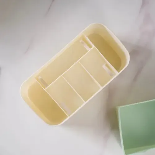 Organizador Maquillaje Verde Oh My Shop Con Cajón 7 Compartimentos Plástico