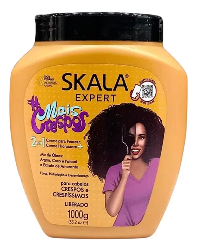 Skala Mais Crespos Máscara Vegana Crema Peinar Rulos 1kg