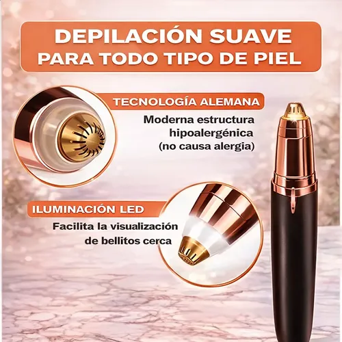 Depiladora Eléctrica Facial-cejas Indolora Usb