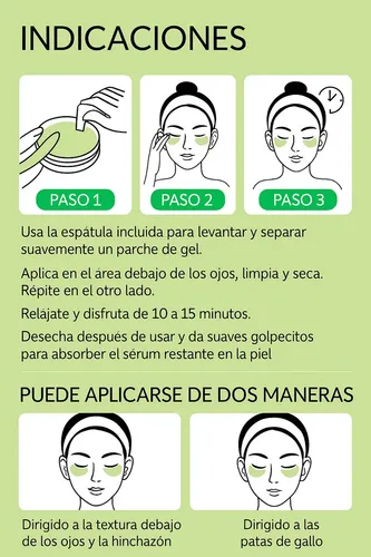 Parches Para Ojeras Lanbena Aloe Vera Hydra-gel 60u Todo Tipo De Piel