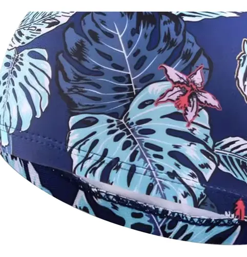 Gorro De Natación Moda Con Flores Estampado Para Estilo B