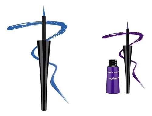 Delineadores Líquidos Megaliner Wet N Wild 2 Pack Blue Y