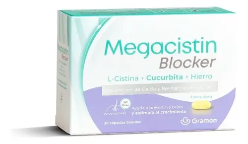 Megacistin Blocker 30 Cáp Blandas Prevención Caida Capilar