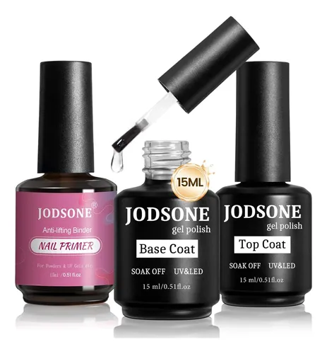 Conjunto Uñas Jodsone 15 Ml: Primer, Base Y Top Coat
