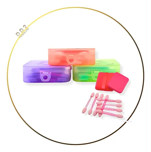 Set Esponjas Mas Aplicador De Sombras Con Estuche Para Viaje