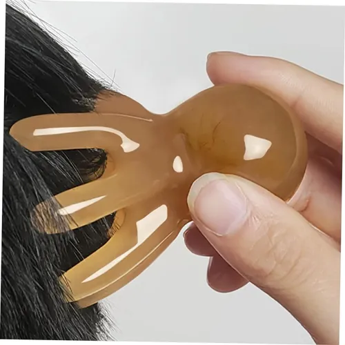 Masajeador De Cabelludo Con Diseño De Pulpo De Resina 1