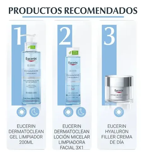 Gel De Limpieza Eucerin Facial Dermatoclean Hyaluron 200ml
