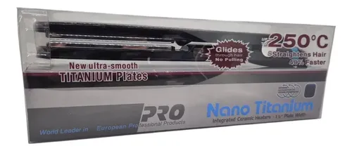 Planchita De Pelo Nano Titanium 250° Negro