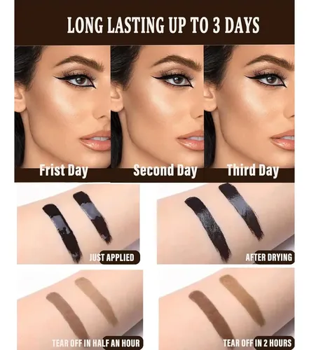 Gel Tintado Para Cejas 3 Colores, Resistente Al Agua