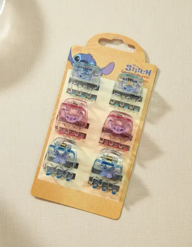 Set Ganchos De Pelo Broches Stitch Disney Original