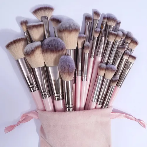 Set De Brochas De Maquillaje Maange-professional Con Bolsa Y
